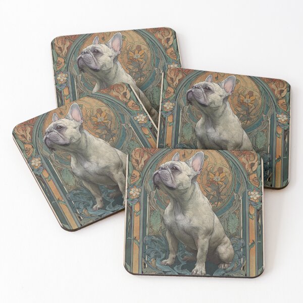 Item preview, Art nouveau French Bulldog puppy dog designed and sold by MendaciousMina.