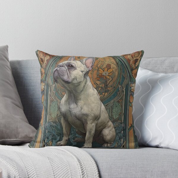 Item preview, Art nouveau French Bulldog puppy dog designed and sold by MendaciousMina.