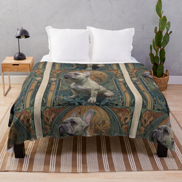 Item preview, Art nouveau French Bulldog puppy dog designed and sold by MendaciousMina.