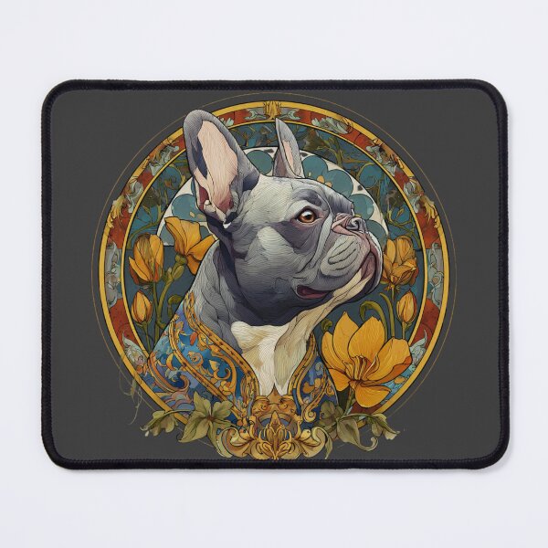 Item preview, Art nouveau French Bulldog puppy dog designed and sold by MendaciousMina.