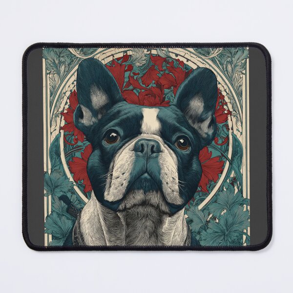 Item preview, Art nouveau French Bulldog puppy dog designed and sold by MendaciousMina.