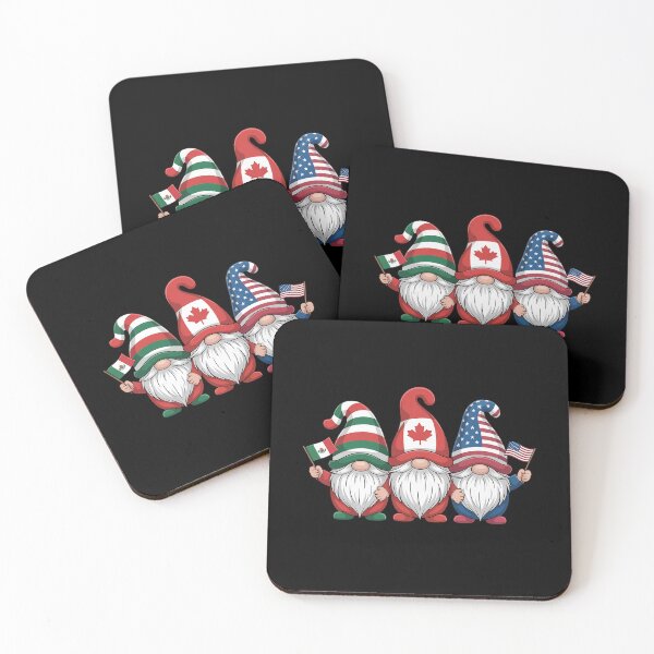 Item preview, Gnomies Canada Mexico Usa  Flag Day Gnomes designed and sold by fferomananul.