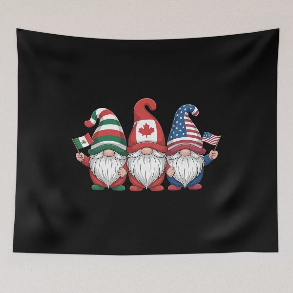 Item preview, Gnomies Canada Mexico Usa  Flag Day Gnomes designed and sold by fferomananul.