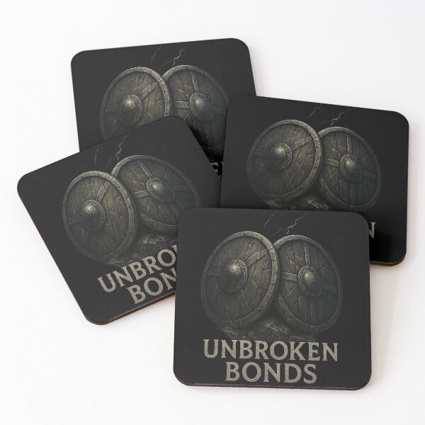 Item preview, Unbroken Bonds Twin Viking Shields Norse Brotherhood designed and sold by Mythborn Saga.
