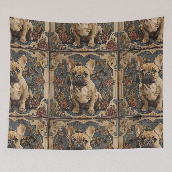 Item preview, Art nouveau French Bulldog puppy dog designed and sold by MendaciousMina.