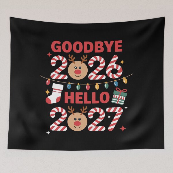 Item preview, Goodbye 2026 Hello 2027 Merry Christmas Happy New Year 2027  designed and sold by fferomananul.