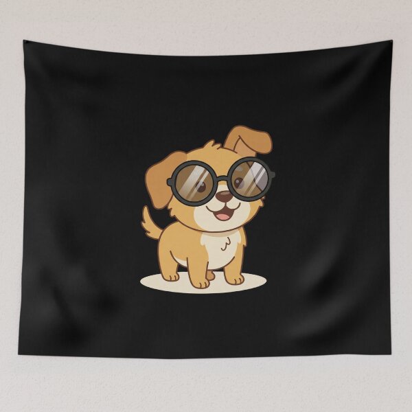 Item preview, Cool Golden Puppy Vector Smile designed and sold by AbanoubStore.