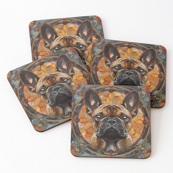 Item preview, Art nouveau French Bulldog puppy dog designed and sold by MendaciousMina.