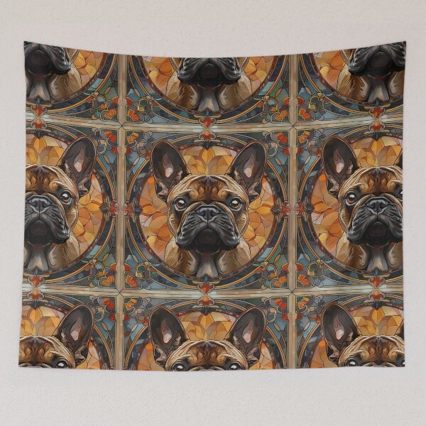 Item preview, Art nouveau French Bulldog puppy dog designed and sold by MendaciousMina.