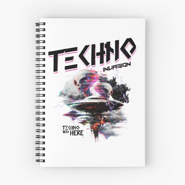 Item preview, TECHNO - Alien Nation Tech (Black)  designed and sold by Discothreadz.