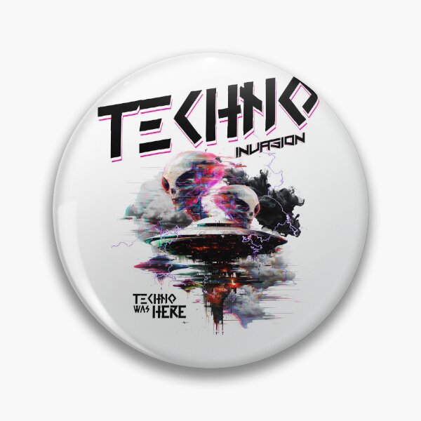 Item preview, TECHNO - Alien Nation Tech (Black)  designed and sold by Discothreadz.