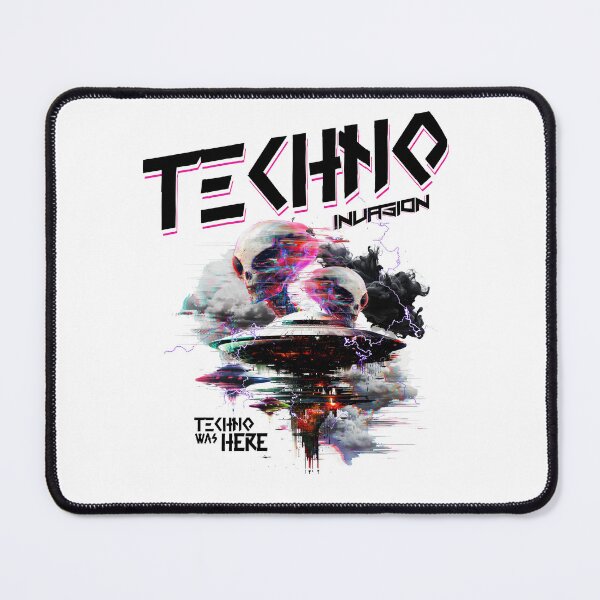 Item preview, TECHNO - Alien Nation Tech (Black)  designed and sold by Discothreadz.