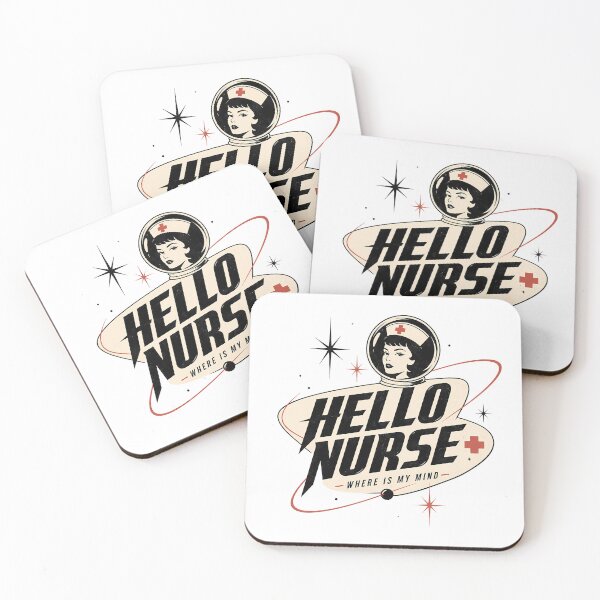 Item preview, Hello Nurse Retro Space Age Sci-Fi Graphic designed and sold by Clarapetra.