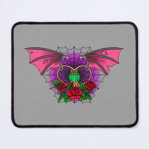 Item preview, Demon Wings Heart Tattoo Design designed and sold by 80HDeez.