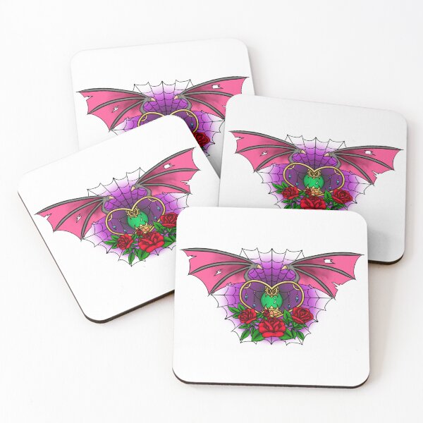 Item preview, Demon Wings Heart Tattoo Design designed and sold by 80HDeez.