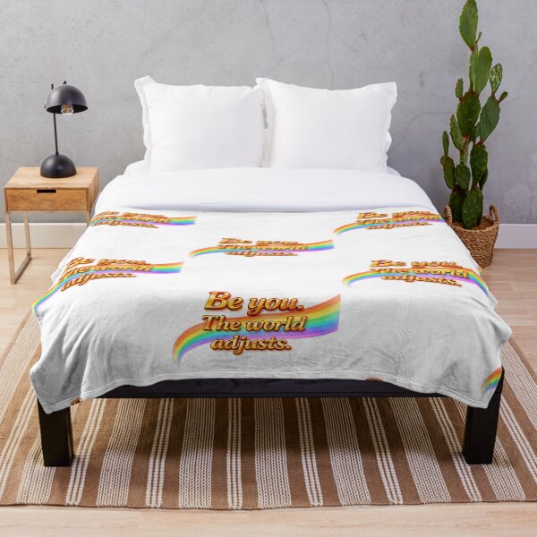 Item preview, Be You The World Adjusts – Rainbow Pride LGBTQ+ Empowerment Design for  T-Shirt, Sticker, Phone case, mug, bag, hoodies designed and sold by ArtByTripti.