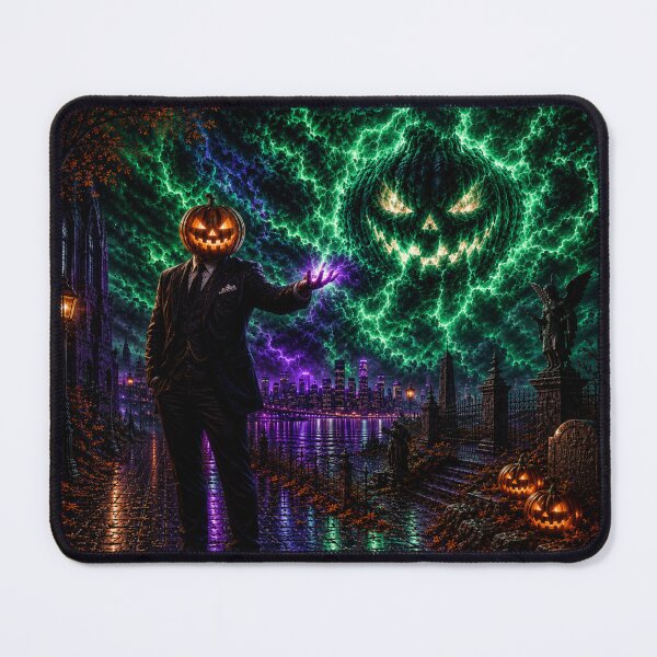 Item preview, Headless Horseman Emerald Magic - Stormy Halloween Fantasy Art designed and sold by TheHorsemanRidesAgain.