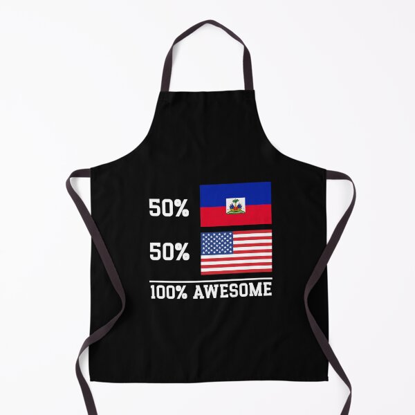 Item preview, 50% American 50% Haiti Flag  designed and sold by first-shirt ⭐ ⭐ ⭐ ⭐ ⭐.