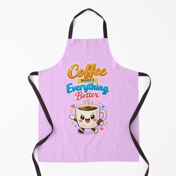 Item preview, Coffee Makes Everything Better – Cute Coffee Mug Character Funny Coffee Lover Design for T-Shirt, Sticker, iPhone case, mug, bag, hoodie designed and sold by ArtByTripti.