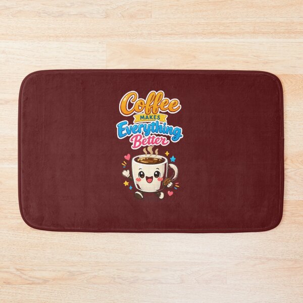 Item preview, Coffee Makes Everything Better – Cute Coffee Mug Character Funny Coffee Lover Design for T-Shirt, Sticker, iPhone case, mug, bag, hoodie designed and sold by ArtByTripti.
