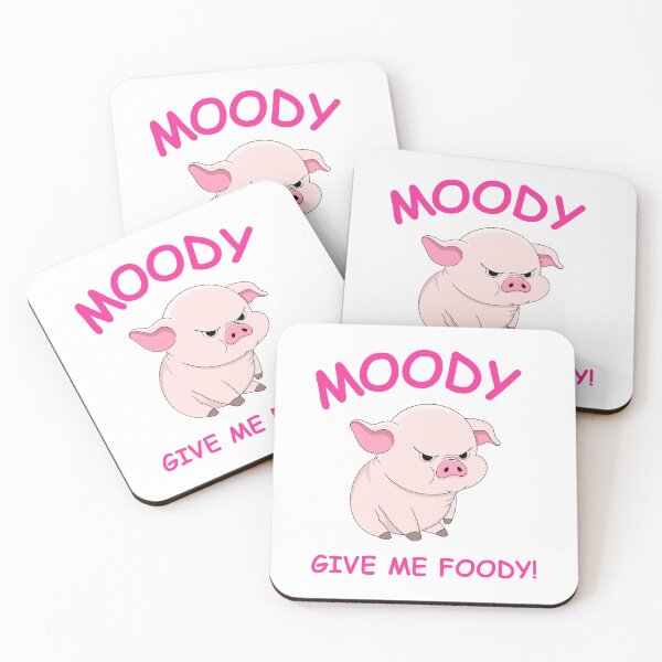 Item preview, Funny Quote Moody Give Me Foody Pig Lovers designed and sold by OinkOinks.