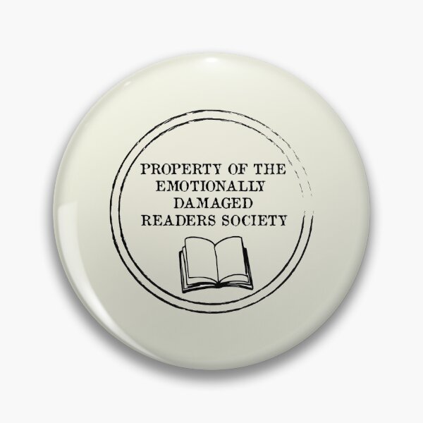 Item preview, Property of the emotionally damaged readers society library stamp designed and sold by ArtFromLucy.