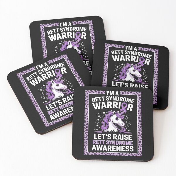Item preview, I'm A Rett Warrior Rett Syndrome Awareness Purple Unicorn designed and sold by fferomananul.
