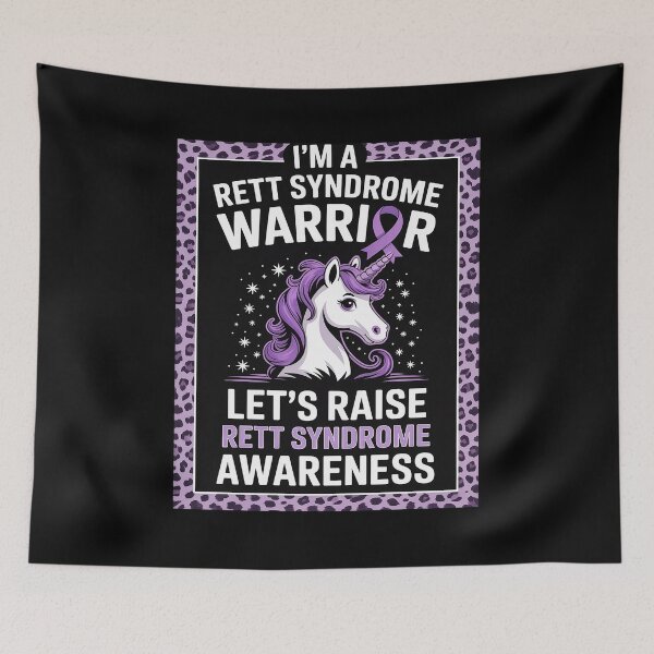 Item preview, I'm A Rett Warrior Rett Syndrome Awareness Purple Unicorn designed and sold by fferomananul.