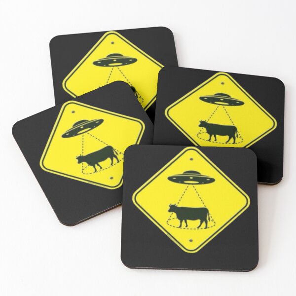 Item preview, UFO Warning Sign designed and sold by PopBubbleShop.