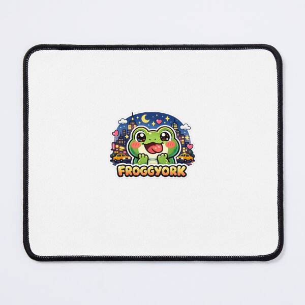 Item preview, Cute Frog New York City Night Kawaii Sticker designed and sold by Cozy404Lab.