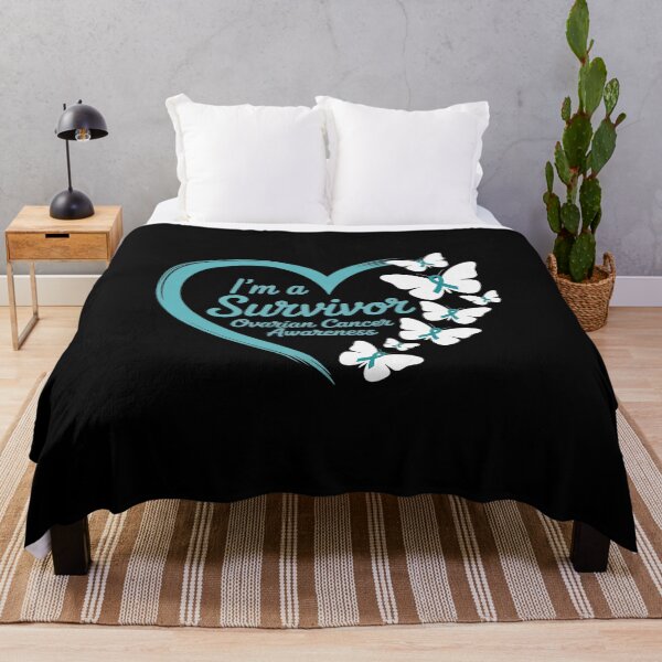 Item preview, I'm A Survivor Butterfly Graphic Teal Women's Small designed and sold by fferomananul.