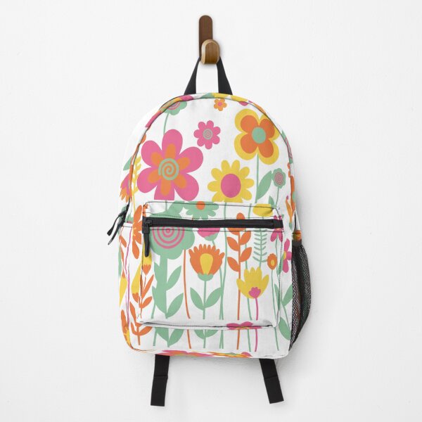 Item preview, Groovy 70s Flower Garden Art - Psychedelic Retro Floral Pop Print designed and sold by BestChoiceService.