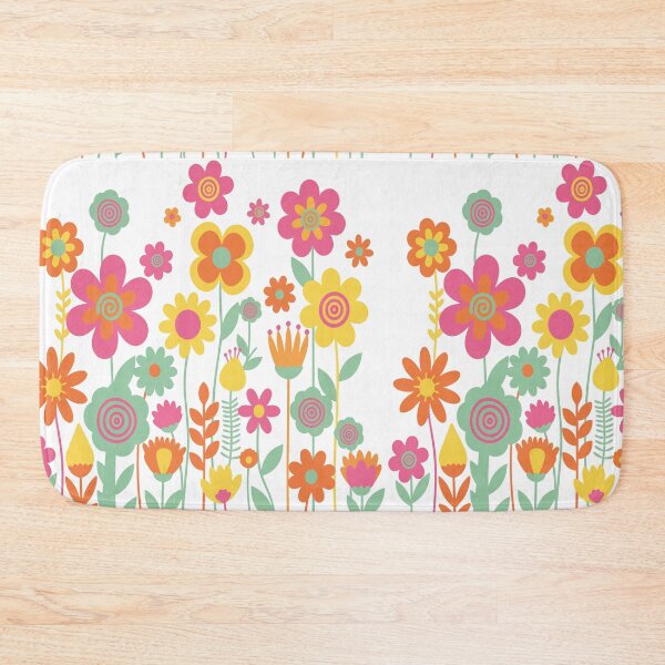 Item preview, Groovy 70s Flower Garden Art - Psychedelic Retro Floral Pop Print designed and sold by BestChoiceService.