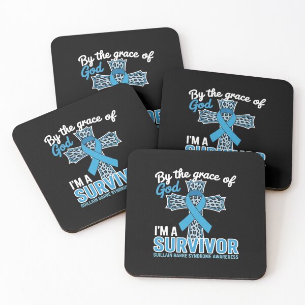 Item preview, I'm A Survivor Guillain Barre Syndrome Awareness Blue Ribbon designed and sold by fferomananul.