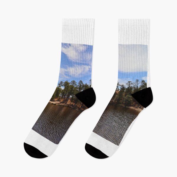 Item preview, Serene Pine Forest by the Lakeside designed and sold by Phakade's Photos.