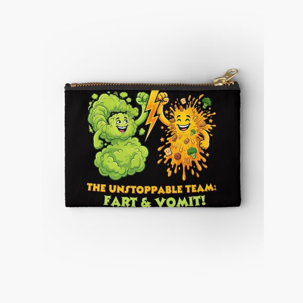 Item preview, The Unstoppable Team: Fart and Vomit – Funny Cartoon Duo designed and sold by By Dana Studio.