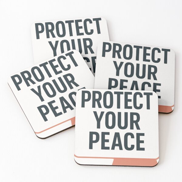 Item preview, Protect Your Peace Minimal Typography designed and sold by Noxivora.