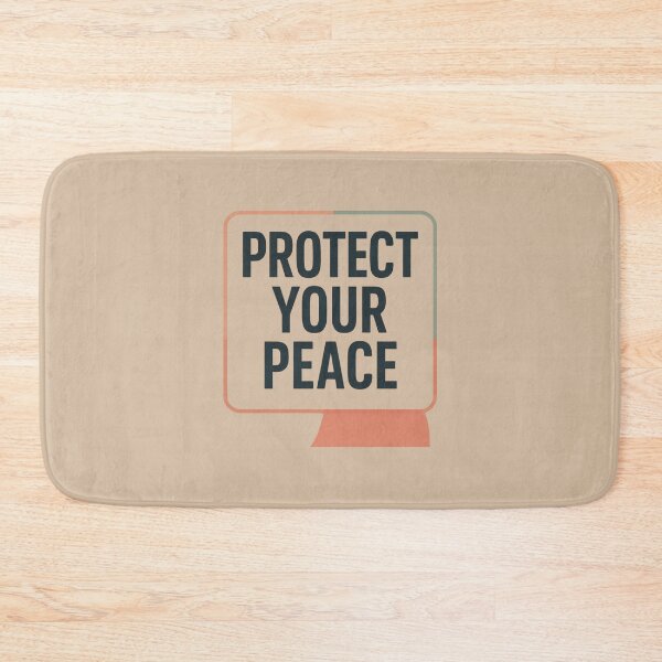 Item preview, Protect Your Peace Minimal Typography designed and sold by Noxivora.
