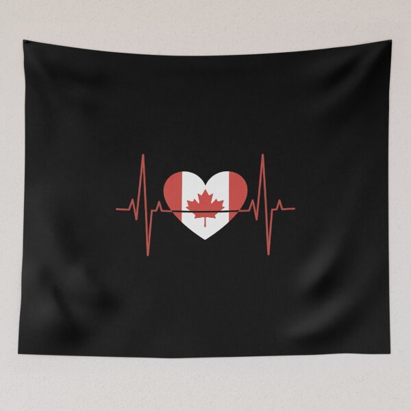 Item preview, Canadian Flag Heartbeat Pulse Canadian Roots Canada designed and sold by grounabslaninal.