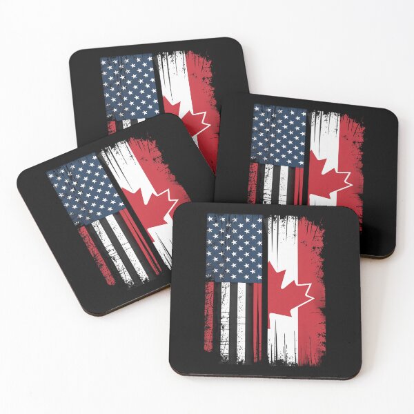 Item preview, Canadian Roots Half American Flag Canada designed and sold by grounabslaninal.