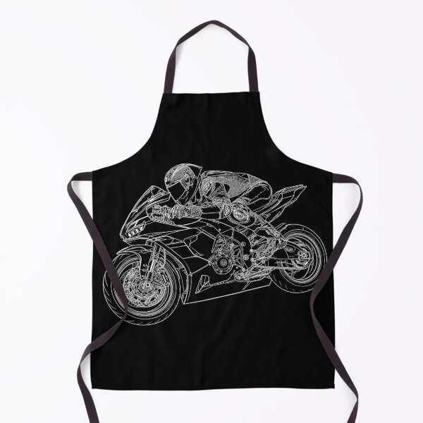 Item preview, Superbike Rider – Technical Motorcycle Line Art Illustration designed and sold by Stinky Lincy's Apparel Company.