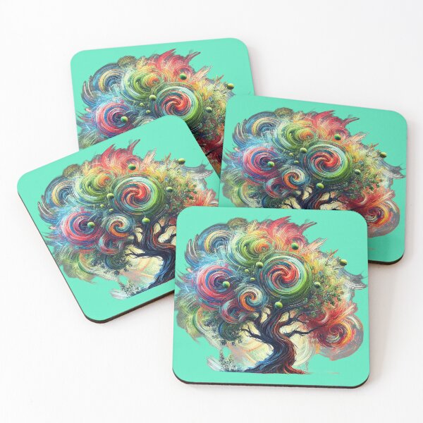 Item preview, Psychedelic Macadamia Tree Artwork designed and sold by quigeebo designs.
