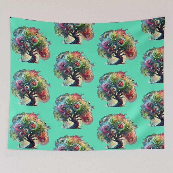 Item preview, Psychedelic Macadamia Tree Artwork designed and sold by quigeebo designs.