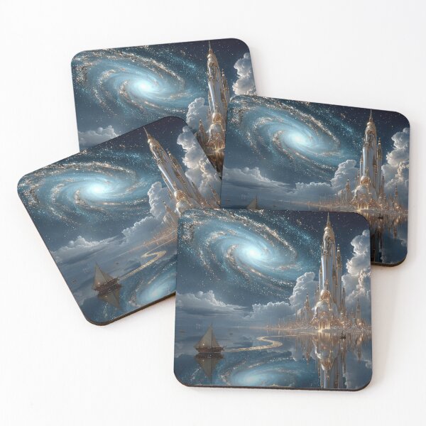 Item preview, Celestial Tower Beyond the Galaxy designed and sold by dreamvale-art.