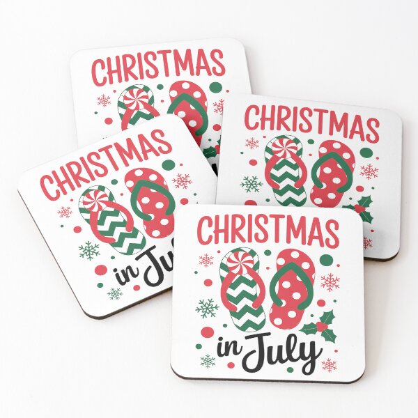 Item preview, Christmas in July Flip Flops Xmas Flip Flops Summer Holiday designed and sold by grounabslaninal.