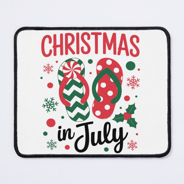 Item preview, Christmas in July Flip Flops Xmas Flip Flops Summer Holiday designed and sold by grounabslaninal.