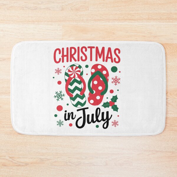 Item preview, Christmas in July Flip Flops Xmas Flip Flops Summer Holiday designed and sold by grounabslaninal.