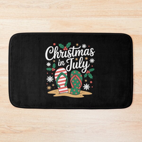 Item preview, Christmas In July Flip Flops Xmas Flip Flops Summer Women designed and sold by grounabslaninal.