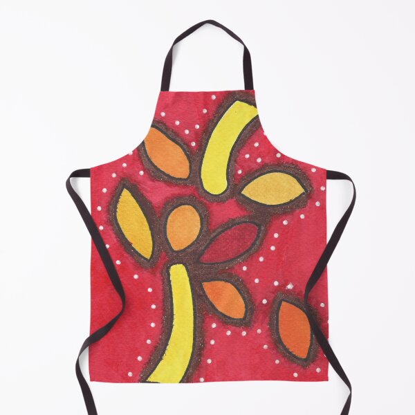 Item preview, Red and Yellow Falling leaves designed and sold by Victoria Jeffries Art.