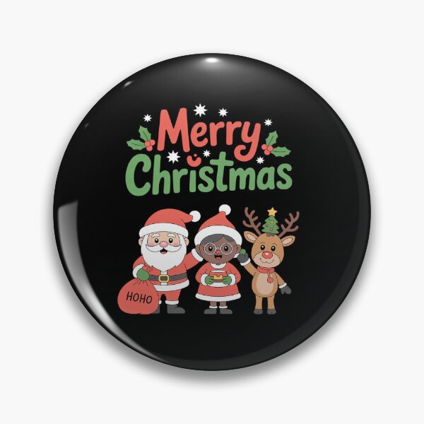 Item preview, Cute Santa & Melanin Mrs Clauss Interracial Family Christmas designed and sold by grounabslaninal.